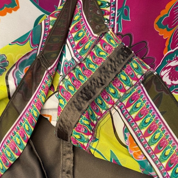 ECI New York Modern Short Sleeve knee length floral Dress Size 2 - Picture 6 of 6